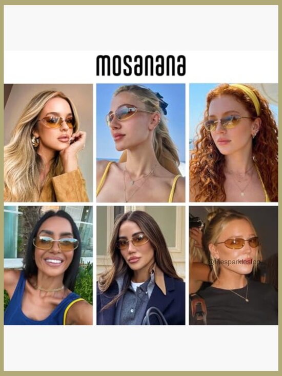 Metal Frame Y2K Retro Sunglasses UV400 Protection Wrap Around main image 5